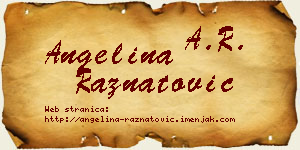 Angelina Ražnatović vizit kartica